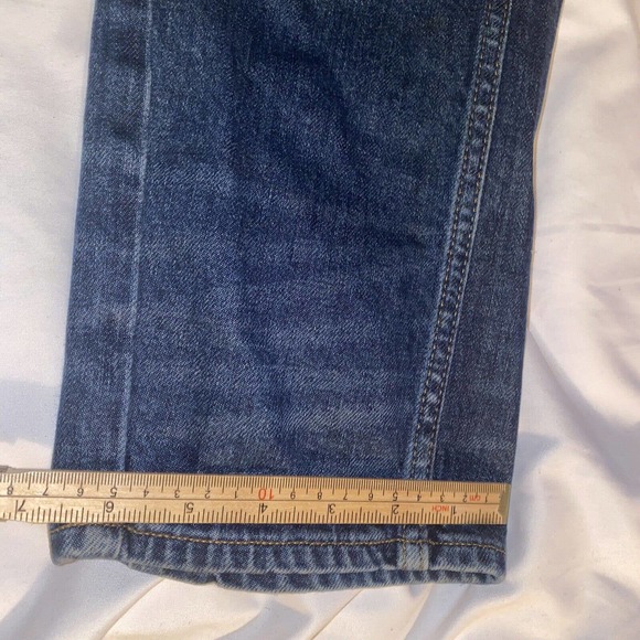 HUDSON Bow Legged Denim Jeans Men Size 38 Tapped Bagged Blue M726DPP - Picture 10 of 14